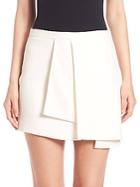 Narciso Rodriguez Asymmetric Silk Blend Skirt