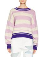 Isabel Marant Etoile Glowy Striped Crewneck Sweater