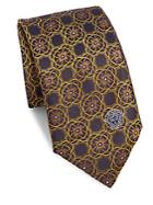 Versace Embroidered Silk Boxed Tie