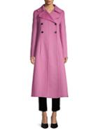 Valentino Notch Lapel Double-breasted Wool Coat