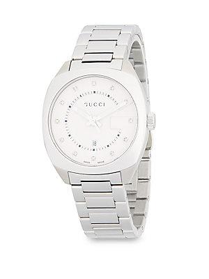 Gucci Stainless Steel & Diamond Bracelet Watch