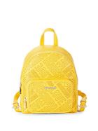 Love Moschino Embossed Faux Leather Backpack
