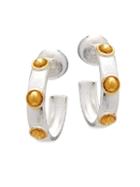 Gurhan 24k Goldplated & Sterling Silver Hoop Earrings