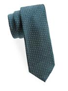 Saks Fifth Avenue Made In Italy Pin Dot Silk Tie