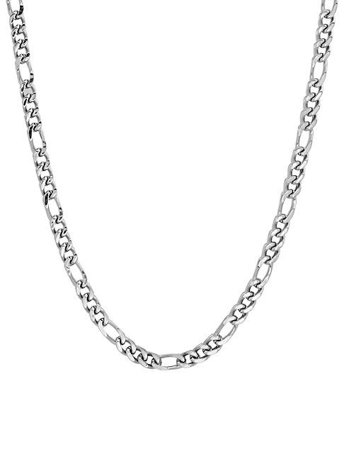 Anthony Jacobs Stainless Steel Figaro Chain