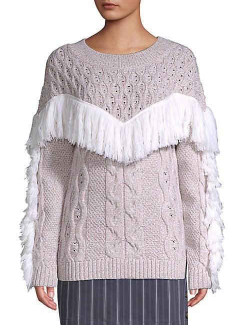 Amur Ulla Fringe Wool Sweater