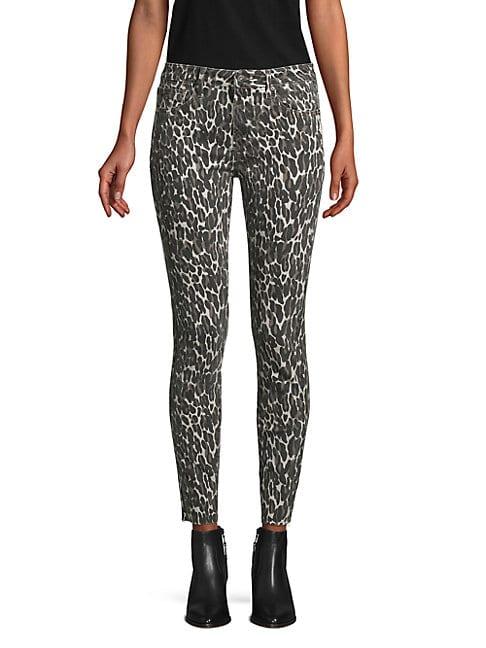Driftwood Leopard-print Skinny Jeans