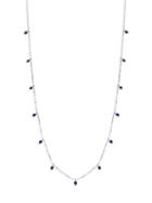 Saks Fifth Avenue 14k White Gold & Sapphire Chain Necklace