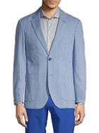 Tailorbyrd Checkered Notch Lapel Cotton Blend Sportcoat