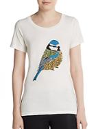 French Connection Sequin Blue Tit Tee