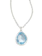 Ippolita Rock Candy Blue Topaz & Sterling Silver Mini Teadrop Pendant Necklace