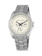 Ted Baker Round Stainless Steel Bracelet Watch