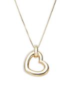 Saks Fifth Avenue Made In Italy 14k Yellow Gold Heart Pendant Necklace