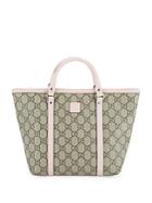 Gucci Leather Handle Printed Tote