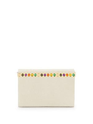 Charlotte Olympia Vanina Embossed Leather Clutch
