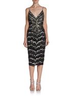 Mandalay Silk Sequined Cocktail Dress