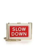 Anya Hindmarch Imperial Slow Down Leather Clutch