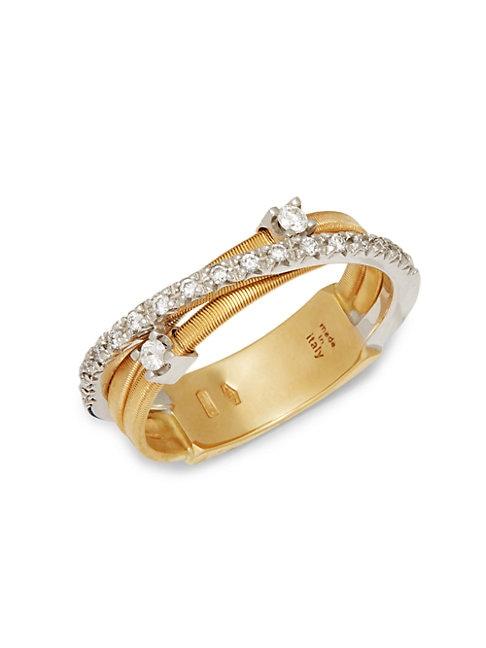 Marco Bicego 18k Yellow Gold & Pav&eacute; Diamond Ring
