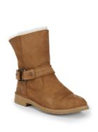 Ugg Australia Cedric Fur-lined Leather Boots
