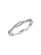 Effy 18k White Gold & Diamond Union Ring