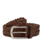 Bally Slim Braided Leather Belt