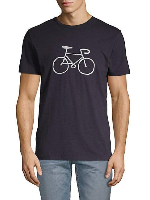 French Connection Embroidered Bike Cotton Tee