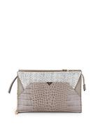 Vince Camuto Embossed Leather Clutch