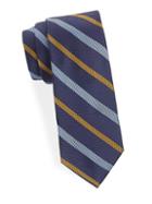 Saks Fifth Avenue Made In Italy Wide Stripe Silk Tie