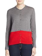Marc By Marc Jacobs Rhea Cashmere Colorblock Cardigan