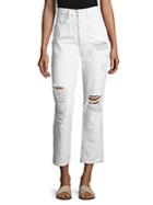 Alexander Wang Cult Cropped Distressed Jeans