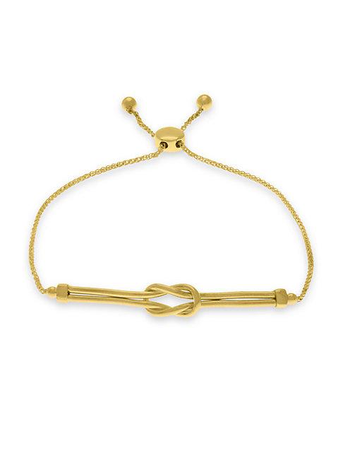 Saks Fifth Avenue 14k Yellow Gold Love Knot Bracelet