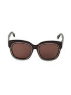Stella Mccartney 52mm Oversized Squared Cat Eye Sunglasses