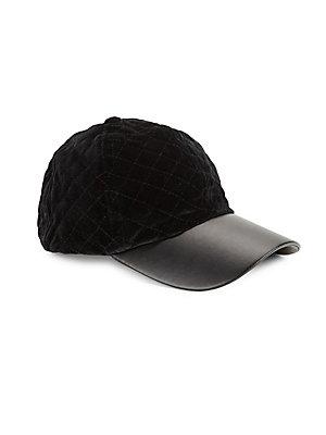 Collection 18 Quilted Velvet Baseball Cap
