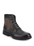 Saks Fifth Avenue By Magnanni Leather & Suede Wingtip Boots