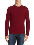 Giorgio Armani Slim-fit Bordeaux Wool Sweater