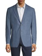 Saks Fifth Avenue Made In Italy Classic-fit Mini Check Sport Jacket
