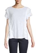 Vince Camuto Ruffle-front Top