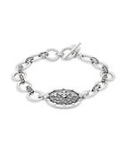 Freida Rothman Crystal-studded Link Chain Bracelet