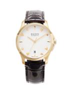 Gucci Goldtone Stainless Steel & Alligator-strap Watch