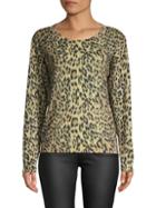 Joie Eloisa Knit Leopard Pullover