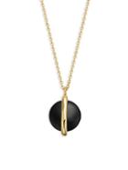 Gorjana Brinn Black Onyx Adjustable Pendant Necklace