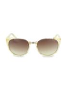 Linda Farrow 54mm Oval Core Novelty Sunglasses