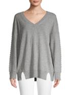 Zadig & Voltaire Alexa Spike Studded Wool Blend Pullover