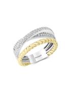 Effy 14k Two-tone & Diamond Ring