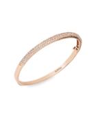 Effy 14k Rose Gold & Diamond Bangle Bracelet