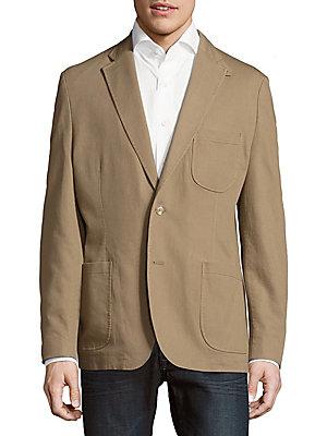 Kroon Solid Cotton Stretch Sportcoat