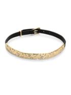 Alexis Bittar Hinged Leather Choker