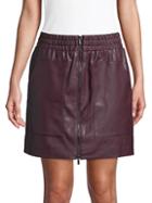 French Connection Birshen Faux-leather Mini Skirt