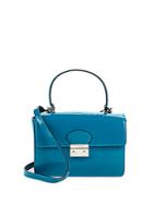 Valentino Flap Leather Top Handle Bag
