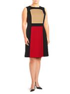 Calvin Klein Plus Colorblock Fit-&-flare Dress